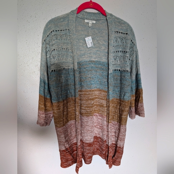 Maurices Color Block Cardigan - Picture 2 of 3